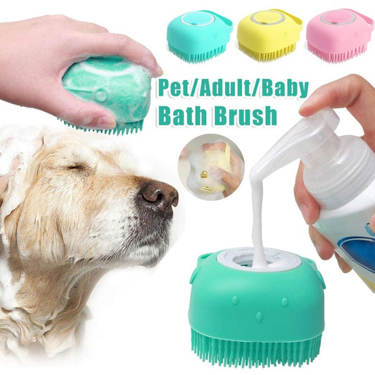 Paw & Bath Buddy – Silicone Massage Glove for Dogs & Cats